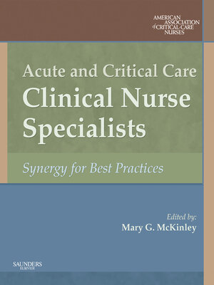 cover image of Acute and Critical Care Clinical Nurse Specialists